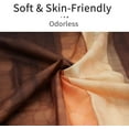 thumbnail image 4 of Brown Striped Shower Curtain, Orange Copper and Pale Peach Abstract Fall Cool Glass Texture Vintage Ombre Design Bathroom Curtain Waterproof Fabric Shower Curtain, 72x72, 4 of 6