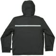 thumbnail image 2 of North 15 Men's Lightweight Rain Jacket with Reflective Trim & Mesh lining-2010-Black-S, 2 of 2