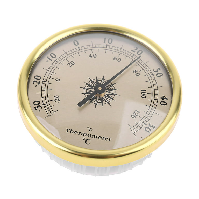 130mm Sliver 3 in 1 Barometer Weather Station Indoor Outdoor Use No Power  Barometer Thermometer Hygrometer Round Frame