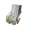 thumbnail image 4 of Green Soft Flannel Fleece Throw Blanket, Spring Time Theme with Victorian Design Branches Butterfly, Cozy Plush for Indoor and Outdoor Use, 60" x 80", Lime Green Pale Green, by Ambesonne, 4 of 6