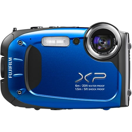 FUJIFILM Blue XP65 16 Megapixels and 5x Optical ZoomDigital Camera, includes 100 Bonus Prints