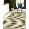 thumbnail image 4 of Checkered Decorative Rug, Monochrome Gingham Checks Classical Country Culture Old Fashioned Grid Design, Quality Carpet for Bedroom Dorm and Living Room, 6 Sizes, Khaki Taupe, by Ambesonne, 4 of 4