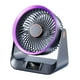 thumbnail image 3 of Ventilador de escritorio con temporizador, carga USB, refrigeración rápida silenciosa, sincronización inteligente, circulador de aire portátil de 5 Gris, 3 of 9