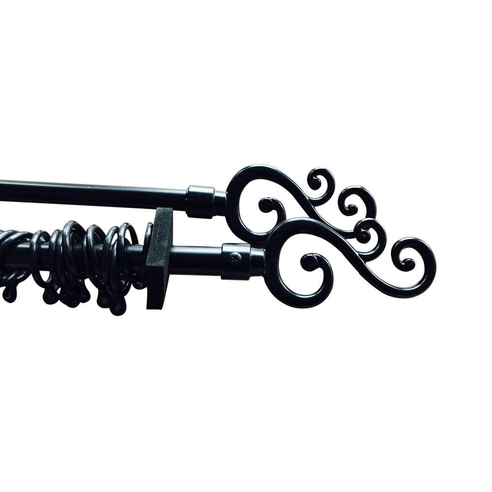 Easy2Hang 4/5Inch Single Window Treatment Rod Set 28"48"