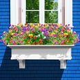thumbnail image 2 of 12 Bundles Artificial Fake Flowers Outdoor UV Resistant Plastic Flowers Faux Greenery for Indoor Outside Hanging Plants Garden Porch Window Box Home Decor, 2 of 6