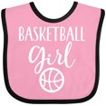 thumbnail image 3 of Inktastic Basketball Girl Sports Girls Baby Bib, 3 of 4