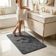 thumbnail image 6 of Large Bath Mat 20x32 In Absorbent Rug Soft Non Slip Machine Washable Bathroom Kitchen Laundry Room Bedroom Sink Mat for Daily Home Use Wet Surface Protection Cozy Step Bathroom Bathroom Room Room, 6 of 9