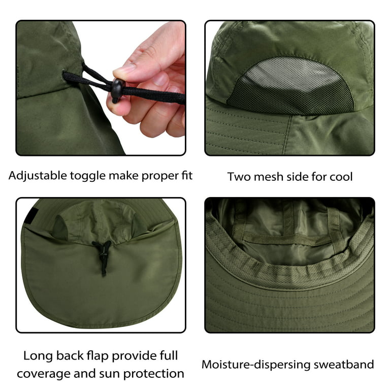 Buy TirriniaNeck Flap Sun Hat with Wide Brim - UPF 50+ Hiking Safari Fishing  Caps for Men and Women, Perfect for Outdoor Adventures Online at  desertcartZimbabwe