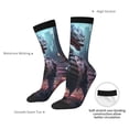 thumbnail image 4 of KLL Urban Mechanical Dragon Print Cool Socks Men's Women's Crew Socks Funny Crazy Novelty Stockings, 4 of 6
