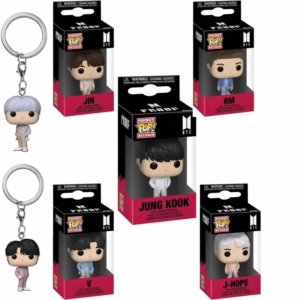 Funko POP Keychain Toys Kpop Cartoon V JUNG KOOK JIMIN Jin V J