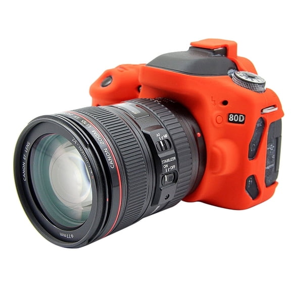 QKOO Soft Silicone Protective Case for Canon EOS 80D