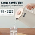 thumbnail image 6 of Auvaki 1.7L Electric Kettle, 1200W Stainless Steel Double Wall Water Boiler with Cool-Touch Handle & Auto Shut-off, Cream White, 6 of 9