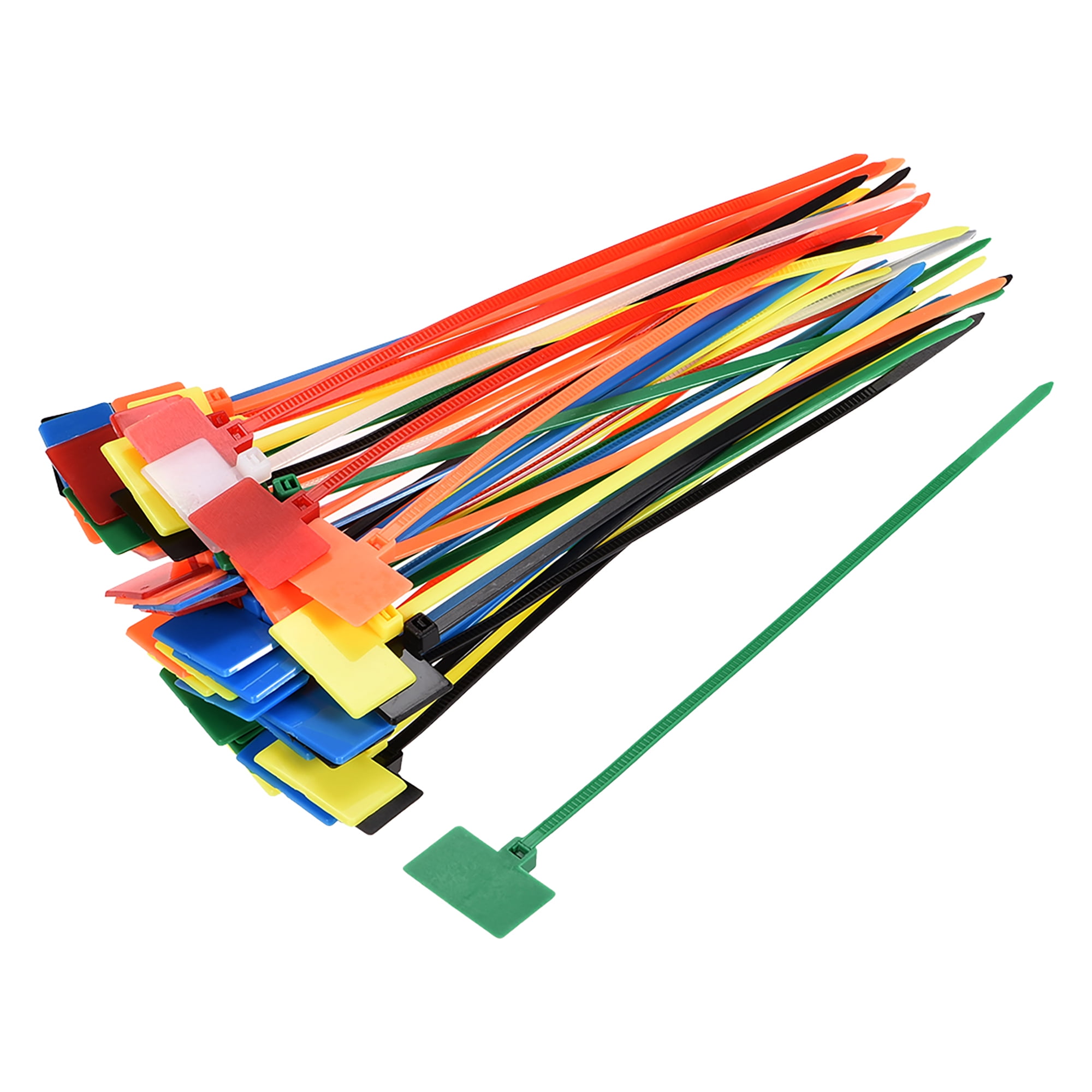 Cable Zip Ties 6 Inches Label Tag Mark SelfLocking Nylon Wire Strap