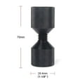 thumbnail image 5 of BUYISI 1-1/8 aluminum flange two-hole pin 1-1/8 hole gradient positioning pin black, 5 of 7