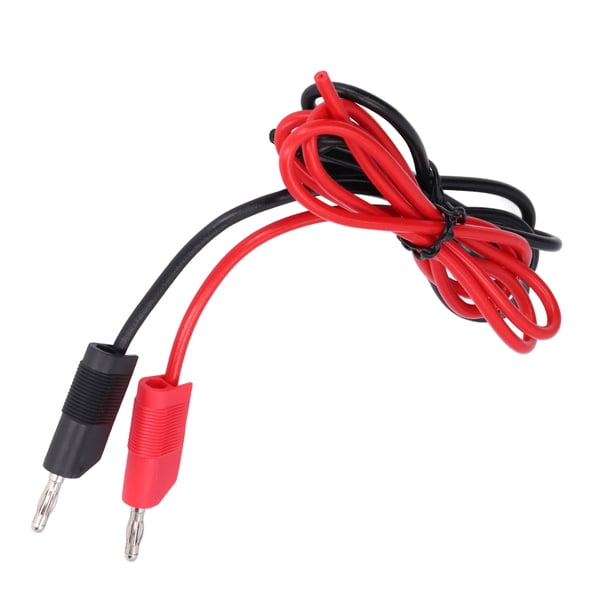 Cable De Prueba De Enchufe Tipo Banana, Macho A Macho, Cable De Prueba Tipo Banana PE De Latón, Buena Conductividad Eléctrica Para Automóvil