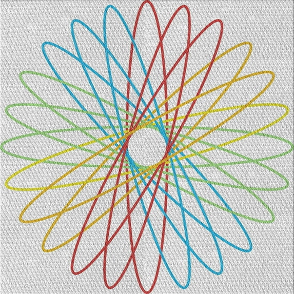 Ahgly Company Indoor Square Patterned Green Novelty Area Rugs, 8' Square