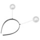 thumbnail image 3 of Diadema con antena alienígena, bolas de purpurina, diadema para el pelo, cosplay, temática espacial, disfraz de alienígena, recuerdo de fiesta, 3 of 8