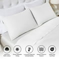 thumbnail image 3 of Superior Aswan Cotton Chevron Woven Coverlet, Queen, White, 3 of 10