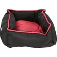 thumbnail image 4 of Dogzilla Rectangular Lounger Dog Bed, Black/Red, 22"L x 18"W, 4 of 4