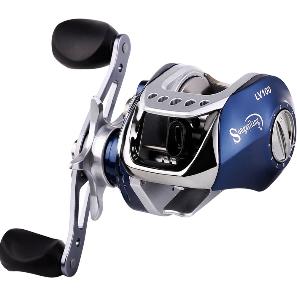 Sougayilang Baitcast Fishing Reel 10+1 Ball Bearings Fishing Reel for