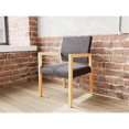 thumbnail image 4 of Pemberly Row Waiting Reception Guest Chair Wood Frame in Black, 4 of 5