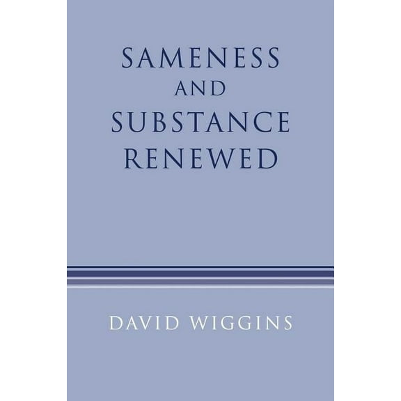 Sameness and Substance Renewed, (Paperback)