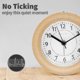 thumbnail image 3 of Wooden Analog Alarm Clock with Snooze Function, Silent Non-Ticking Retro Table Clock for Home and Office Use, 3 of 5