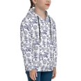 thumbnail image 3 of Kdxio World Travel2 Pattern Boys Athletic Unisex Boys Girls Hoodie with Pocket Sweatshirts-X-Large, 3 of 6