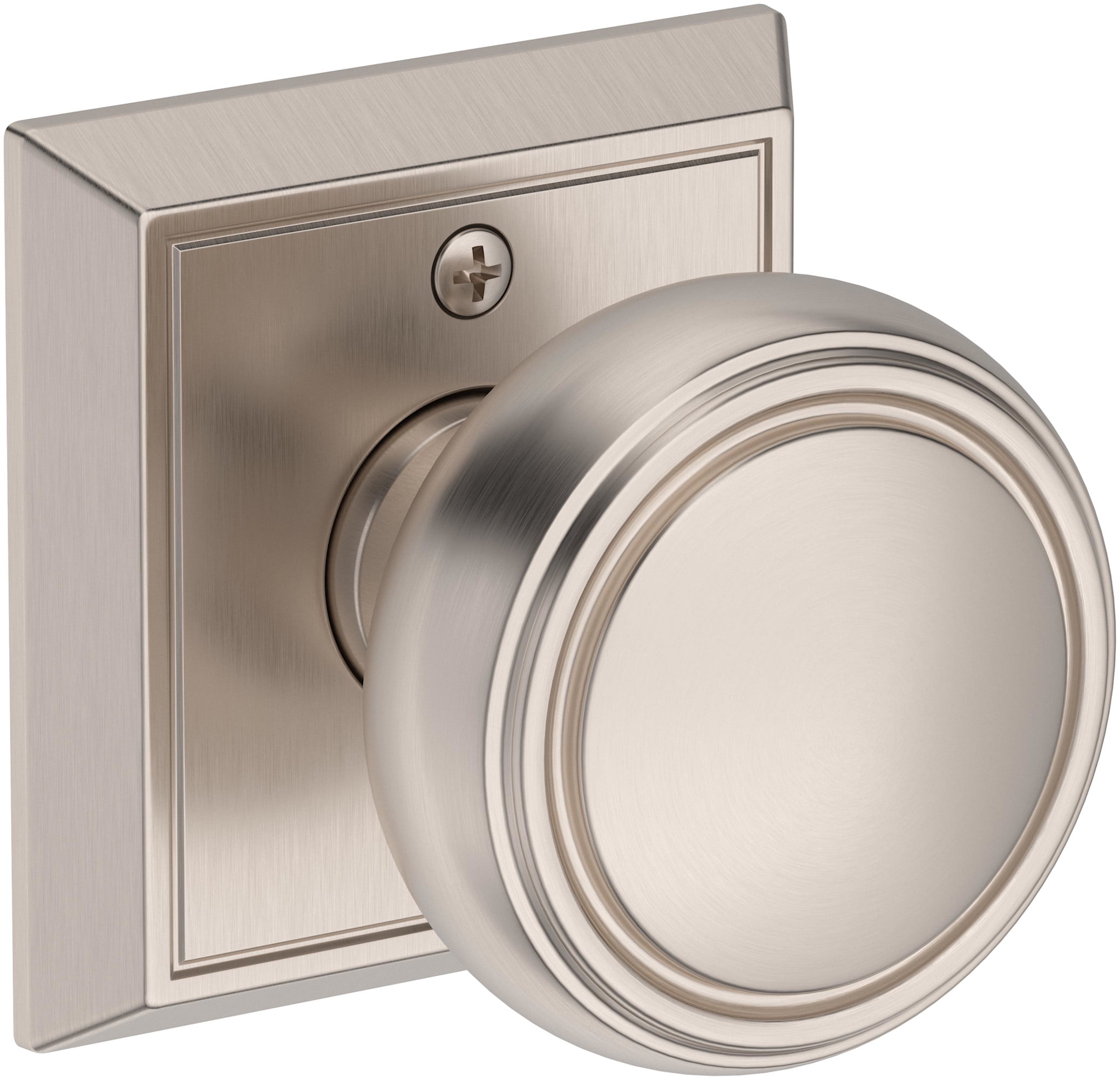Baldwin PSBRECHR044 Bremerton Passage Door Knob Set - Brass