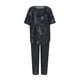 thumbnail image 4 of ICHUANYI Clearance Women's Print Crewneck Short Sleeve Pullover Shirt Tops + Pants Trousers Set(Dark Gray, S) ICHUANYI WER2023081005972, 4 of 6