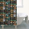 thumbnail image 4 of Multicolor Bigfoot and Text Pattern Shower Curtain 36"x72" ,Bathroom Decorative Shower Curtains Set with 12 Hooks,Modern Waterproof Washable Shower Curtain, 4 of 6