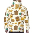 thumbnail image 7 of Honeii Honeycomb And Honey Pattern Mens Hoodies Men's Loose Sleeve Sweatshirt,Pullover Hooded Sweatshirt for Men,Essentials Hoodie-4X-Large, 7 of 7