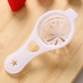 thumbnail image 1 of Binmer Eggs Separator Sifting Kitchen Gadget Plastic Filter Sieve Divider Holder, 1 of 2