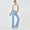 Light Blue, variant on Fjuchai High Waisted Flare Jeans Pants for Women Bell Bottom Jeans Wide Leg Pants High Waisted Leggings Denim Pants S-XXL