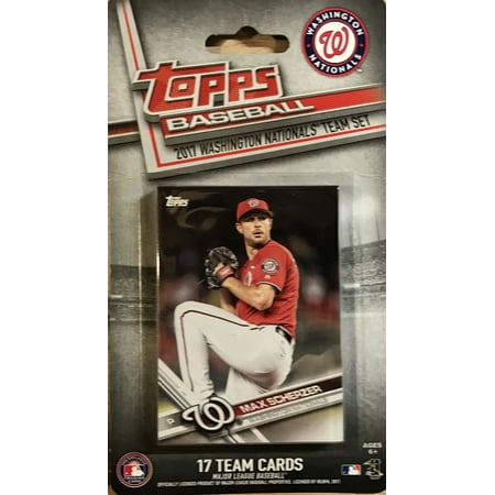 3 Max Cards - Washington Nationals 2017 Topps Factory Sealed Special Edition 17 Card Team Set with Bryce Harper and Max Scherzer Plus