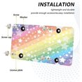 thumbnail image 4 of Rainbow Stripes License Plates Front License Plate Covers Metal Car Tag for Automotive Cars Bikes Decorative Plaque 1PC 6 x 12 Inch, 4 of 6