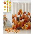 thumbnail image 2 of Fall Shower Curtain Hill House Bathroom Curtains with Hooks, Waterproof Fabric Autumn Tree Mountain Linen Thanksgiving Bath Shower Curtains Set for Bathroom Bathtubs Decor 72x84 Inch, 2 of 7