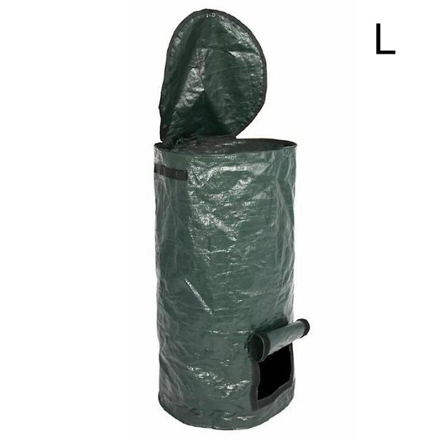 Bolsa plegable de abono para jardín con tapa, bolsas reutilizables para residuos de jardín, piscina y césped