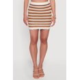 thumbnail image 3 of Women's Almost Famous Striped Crochet Mini Skirt, 3 of 4