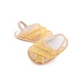 thumbnail image 3 of Mialoley Baby Sandals Shoes with Plaid Pattern, Elastic Band Accessory, 3 of 5