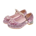 thumbnail image 5 of lnmuld Toddler Girls Soft-Sole Ballet Shoes with Embellishments, Comfortable & Durable for Everyday Wear Color:Pink,Size:12-12.5 Years, 5 of 6
