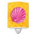 thumbnail image 1 of Carolines Treasures BB8242CNL Pink Sea Shell Yellow Polkadot Ceramic Night Light, 1 of 1