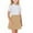 Khaki, variant on FAIWAD Girls Uniform Pleated Skirt Kids High Waist A-line Skorts Girls Solid Color Mini Skirts with Shorts