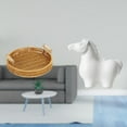 thumbnail image 2 of Cestas de almacenamiento,Cestas de almacenamiento de cocina tejidas con asas hechas a mano,Estatua del caballo,Estatua de caballo para decoración del hogar,manualidades y obras de, 2 of 8