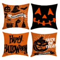 thumbnail image 1 of LINMOUA 18x18 Fall Pillow Covers, Halloween Decorative Throw Pillowcases, Maple Car Linen Throw Cushion Covers For Sofa Couch Home Decor, 4pcs, 1 of 4