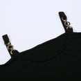 thumbnail image 5 of Tops for Women Trendy Long Sleeve Dress Shirt for Women Long Fitted Shirts Sheer Shirts Color Top round 3/ 4 Sleeve Tee Loose Shirt Short Blouses Business Casual Black S, 5 of 6