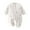 White, variant on MeetoTime Baby Boys Girls Cotton Jumpsuits Three-layer Warm Quilted Winter Thickened Infant Toddler Rompers Baby Crawling Clothes