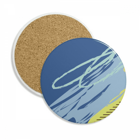

Peaceful s Art Pattern Coaster Cup Mug Tabletop Protection Absorbent Stone