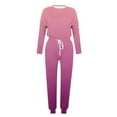 thumbnail image 5 of JTSRKL Kids Girls Two Piece Ombre Outfit Clothes Casual Long Sleeve Crewneck Sweatshirts and Drawstring Elastic Waist Sweatpants Trendy 2025 Tracksuit Set Pink 9-10 Years, 5 of 6