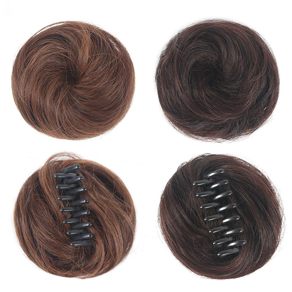 Half Bun Clip-on Wig Hairpin Ball Head Grasping Clip Bud hair Sale Head Hot B6M8